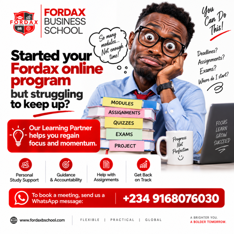 Never Study Alone: Introducing the Fordax Learning Partner Initiative