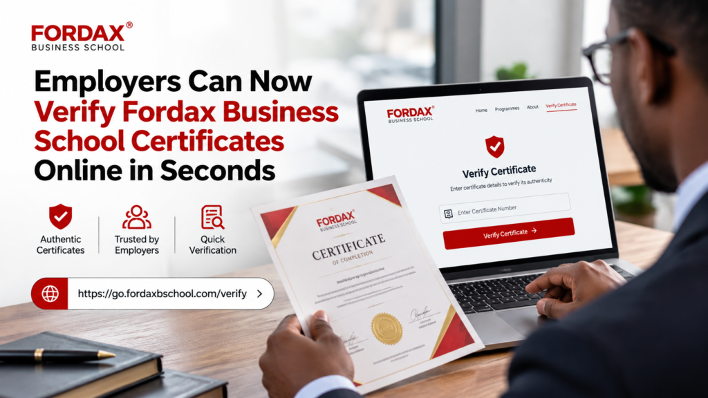 Verify Fordax Certificates Online